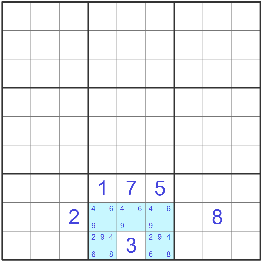 Hidden pair example