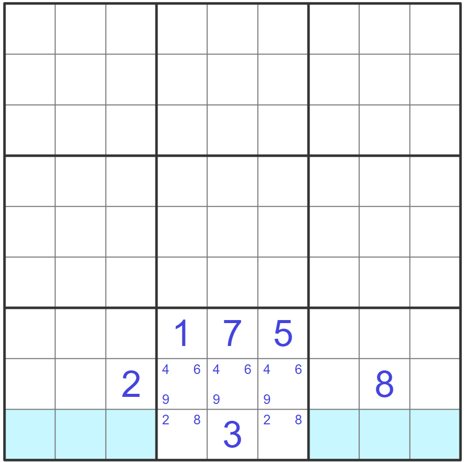 Hidden pair example